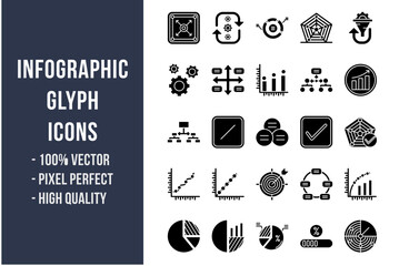  Infographic Glyph Icons
