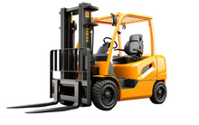 Lift Truck Isolated On A Transparent Background PNG. Generative AI