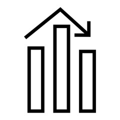 Poster - Chart Down Graph vector icon