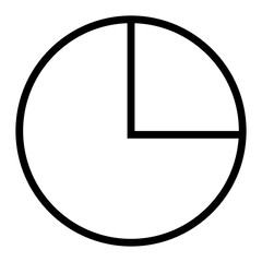Poster - 
Infograph Pie chart vector icon