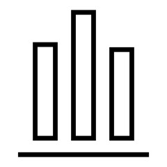 Poster - Bar chart Graph vector icon