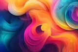 Fototapeta Motyle - A vibrant and dynamic abstract background with mesmerizing swirls and curves
