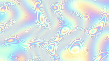 Aufkleber - Seamless abstract psychedelic wavy background for loop playback. Abstract liquid surface. 4k video. Abstract oil texture