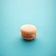 macaroons on a blue background