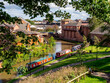 Barges moored at River Dee in Chester UK