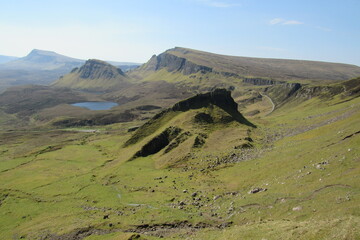 Poster - Isle of Skye island against a blue sky in Scotland