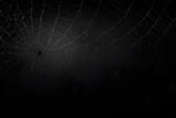 Spinnennetz Silhouette auf schwarzer Wand Halloween Thema dunkler Hintergrund