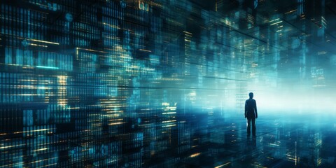 Poster - Digital Encoding: A Major Advancement in Data Processing and Security, Leading the Way in Technological Innovation, Encryption, and Cybersecurity to Safeguard Information in the Digital Age