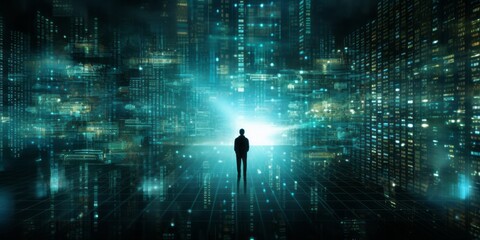 Aufkleber - Digital Encoding: A Major Advancement in Data Processing and Security, Leading the Way in Technological Innovation, Encryption, and Cybersecurity to Safeguard Information in the Digital Age