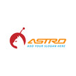 astro space technology logo design vector