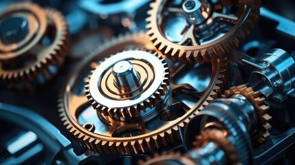 Poster - Gears in an engine.