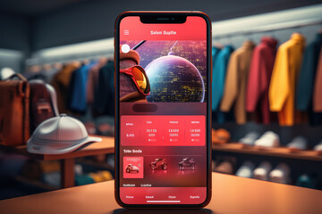 Poster - a mobile app interface that seamlessly integrates social media shopping, allowing users to purchase 