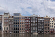 canvas print picture - Typische Hausfassaden in Amsterdam