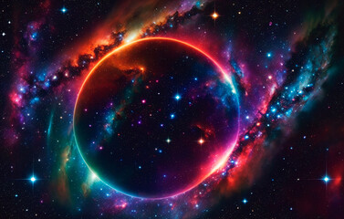 planets and galaxy, science fiction wallpaper. beauty of deep space.