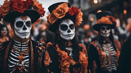 Wall Mural - Day of the Dead. Dia de los Muertos. Mexico 