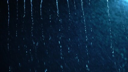 Canvas Print - 4k Loop Rain Drops Falling, Real Rain, High quality, Slow Rain, Thunder, speedy, night, Dramatic, Sky Drops, rainfall