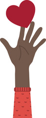 Poster - Hands of charity and donation volunteer 