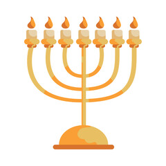 Poster - yom kippur menorah candles