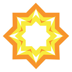 Wall Mural - islamic star art icon