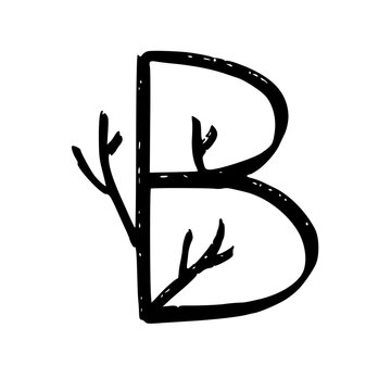 Black Alphabet Letters Illustration