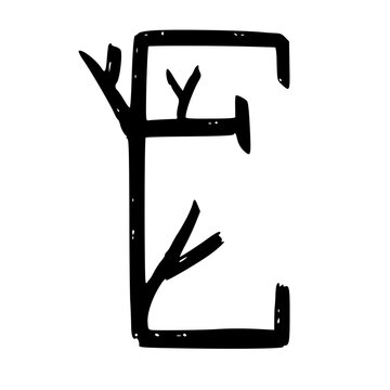 Black Alphabet Letters Illustration