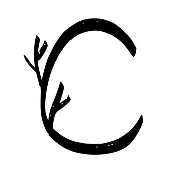 Black Alphabet Letters Illustration