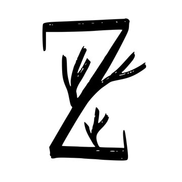 Black Alphabet Letters Illustration
