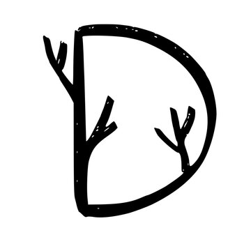Black Alphabet Letters Illustration
