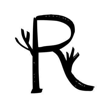 Black Alphabet Letters Illustration