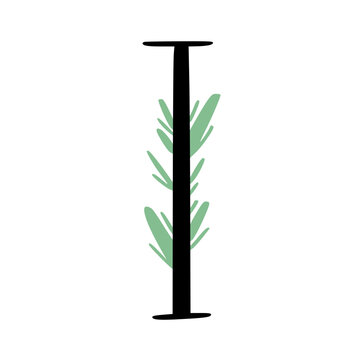 Plant Alphabet Letters Illustration