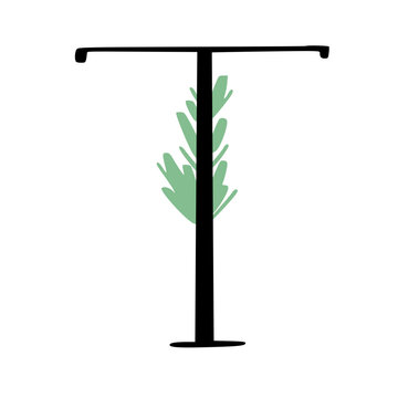 Plant Alphabet Letters Illustration
