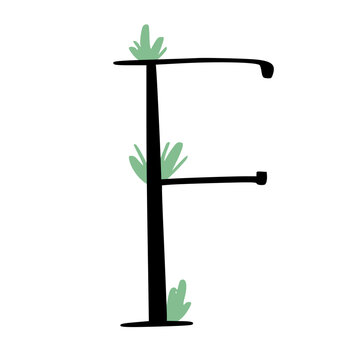 Plant Alphabet Letters Illustration