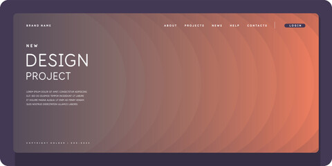 Poster - Template for the design and placement of text. Modern stylish graphics with geometric shapes. A page for the Internet.