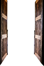 Old Wooden Door Open