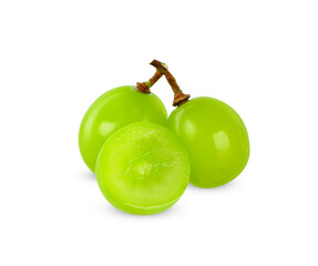 Canvas Print - Green grape isolated on white background. grape