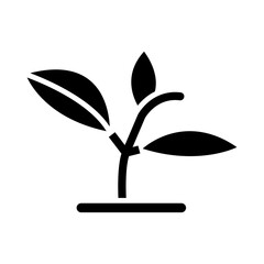 Grow Plantcolors Glyph Two Color Icon Design