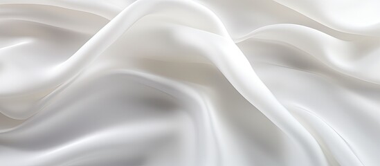 Poster - Wavy fabric on white background