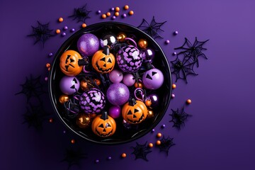 Poster - Candy and spider treats for Halloween