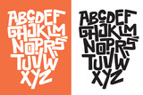 Fototapeta Fototapety dla młodzieży do pokoju - Vector hand drawn typeface in graffiti style
