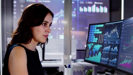 Aufkleber - KPI Business Analytics Data Dashboard