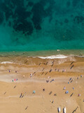Fototapeta Do pokoju - Neapol Włochy zdjęcia z dronu widok z lotu ptaka