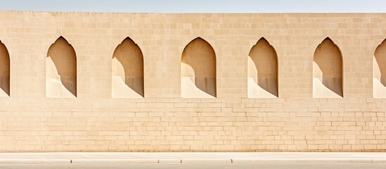 Poster - Big Muscat Mosque in Oman an abstract background featuring antique walls