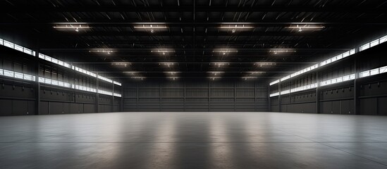 Canvas Print - Spacious contemporary vacant warehouse