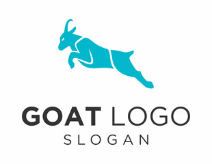 Wall Mural - Logo about Goat created using the CorelDraw application. on a white background.