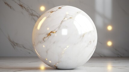Wall Mural - Clean luxurious seamless texture white glossy marble