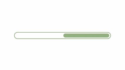 Poster - Progress bar moving back and forth 2D loading animation. Data sync animated cartoon preloader, flat ui element 4K video loader motion graphic. Side to side download, upload progress indicator gif