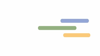 Fototapete - Three lines sliding side to side 2D loading animation. Horizontal animated cartoon preloader, flat ui element 4K video loader motion graphic. Back and forth download, upload progress indicator gif