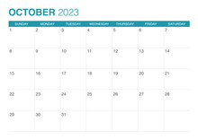 Calendar October Calendar Start On Sunday