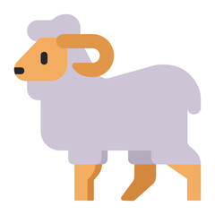 Wall Mural - Ram - Vector Emoji