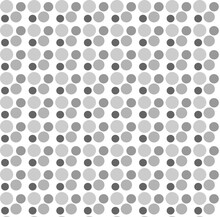 Vector Abstract Seamless Texture In The Form Of Black And Gray Circles On A White Background